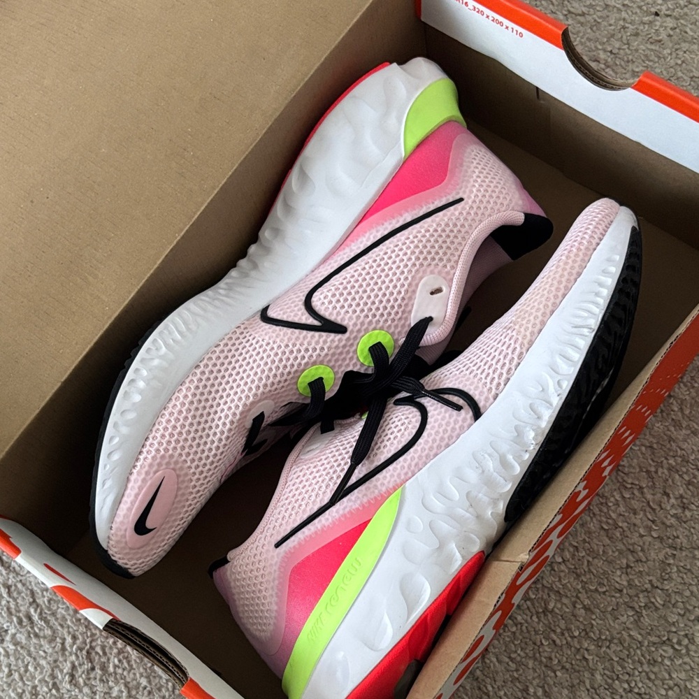 Nike Pink Athletic Shoes Sneakers